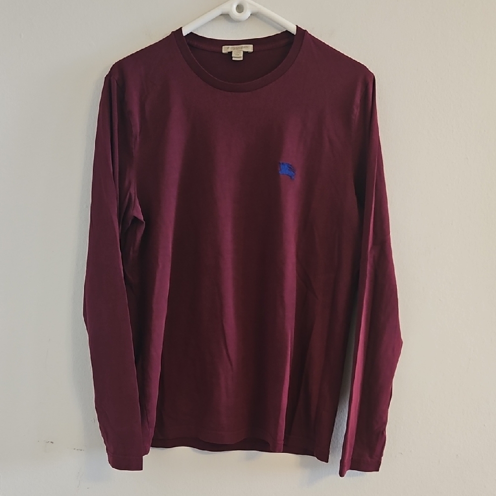 Burberry Maroon Long Sleeve Shirt